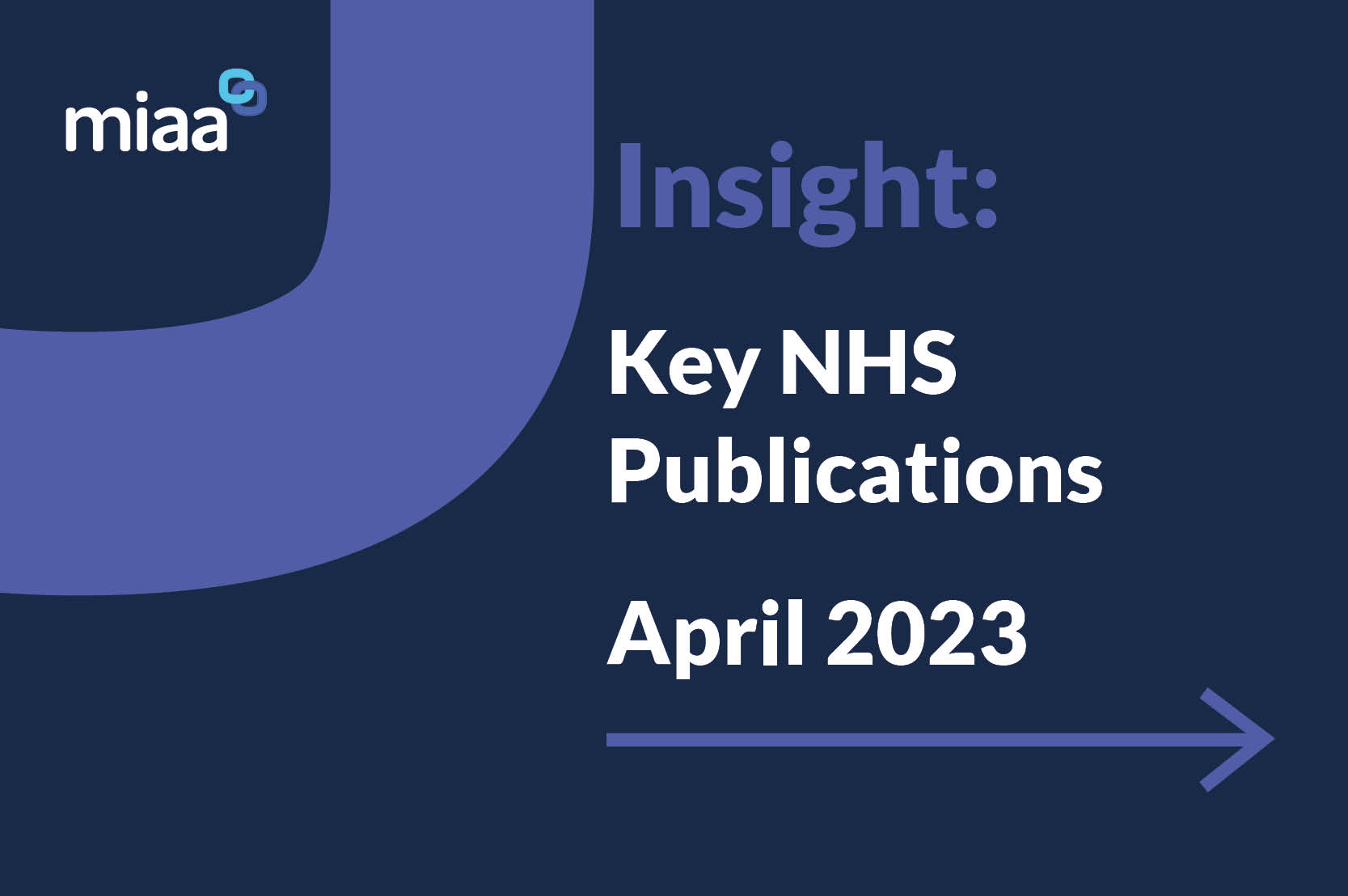 Key NHS Publications – April 2023