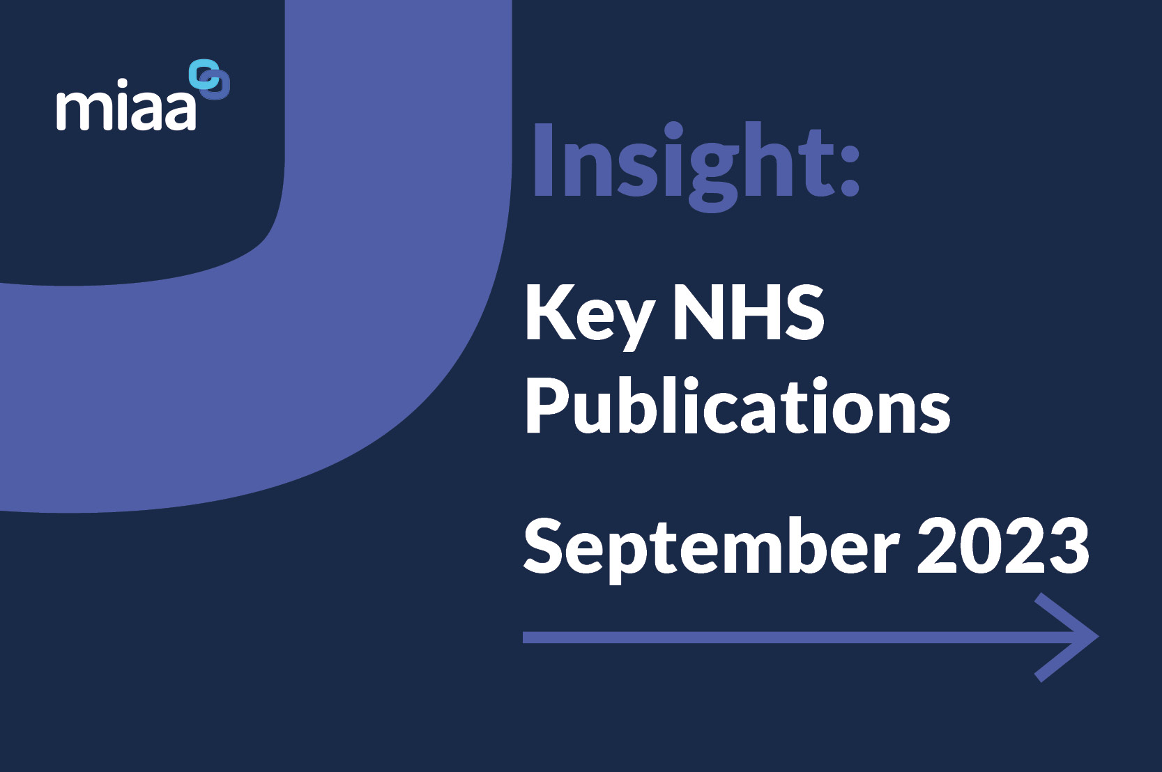 Key NHS Publications - September 2023