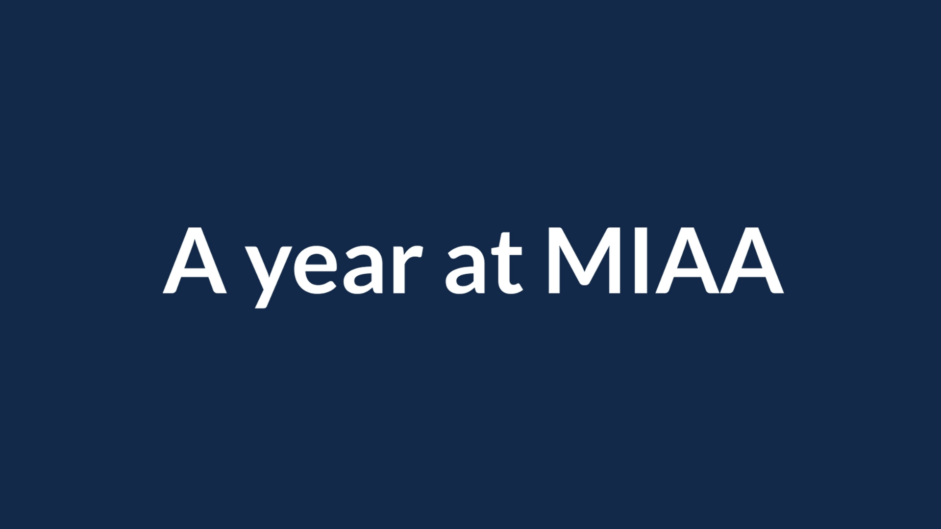 22/23 Interns reflect on their year at MIAA