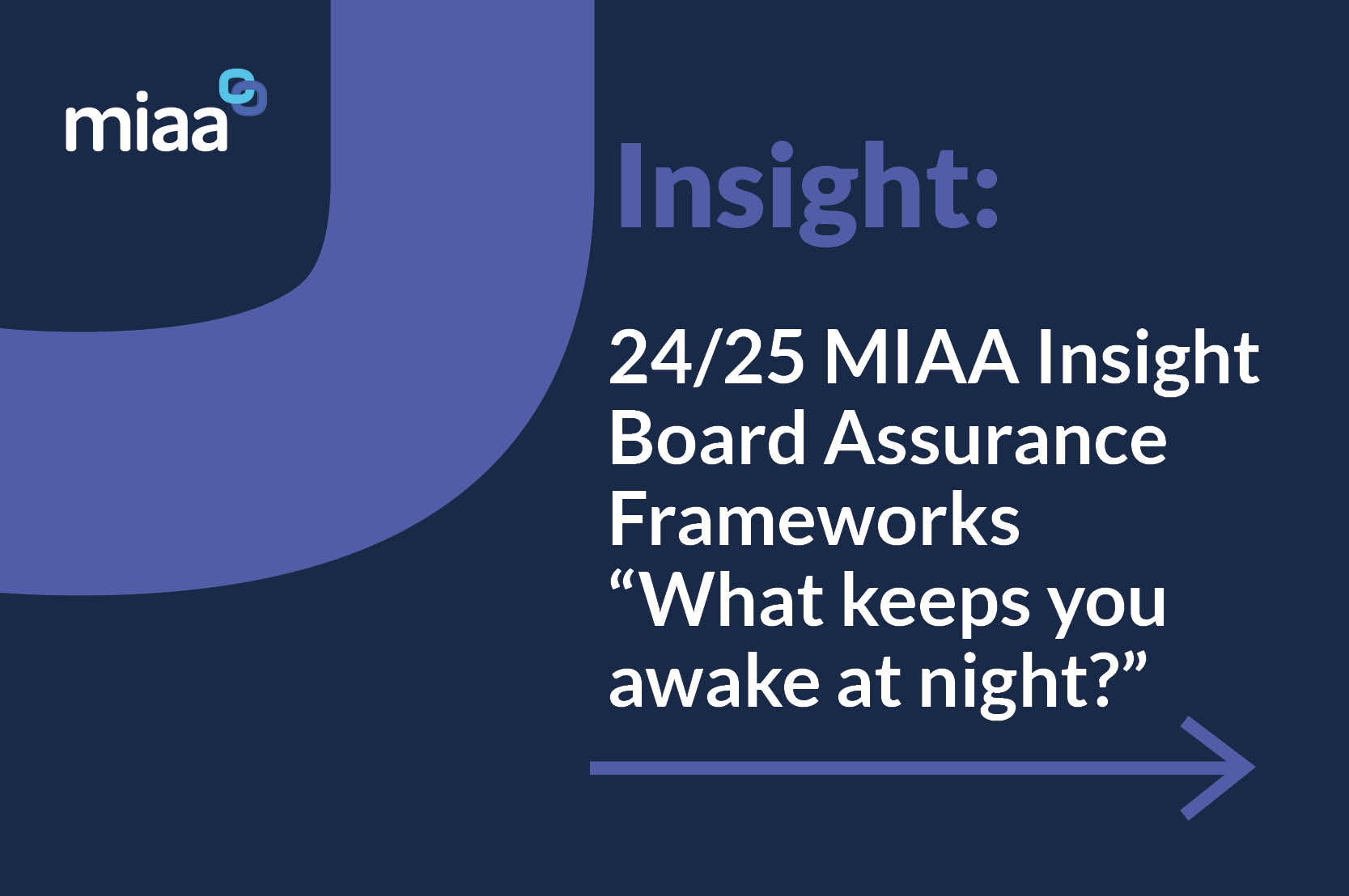 25/26 MIAA Insight - Board Assurance Frameworks “What keeps you awake at night?”