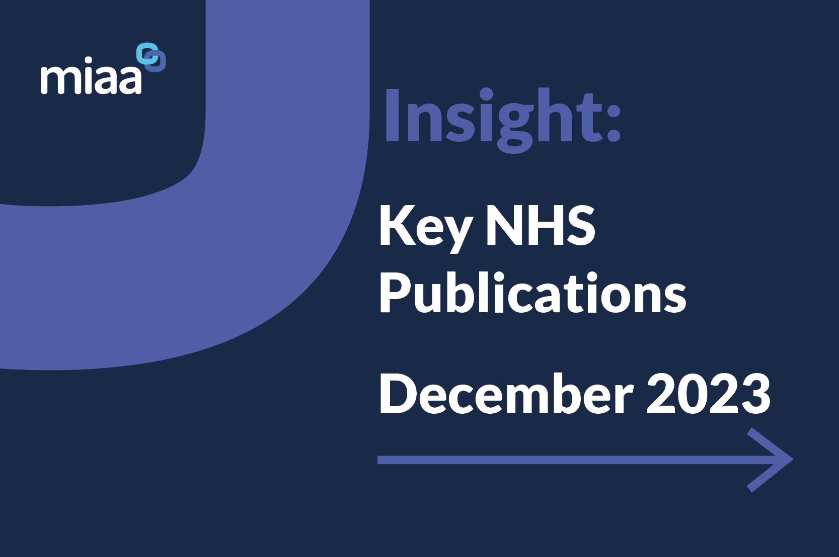 Key NHS Publications - December 2023