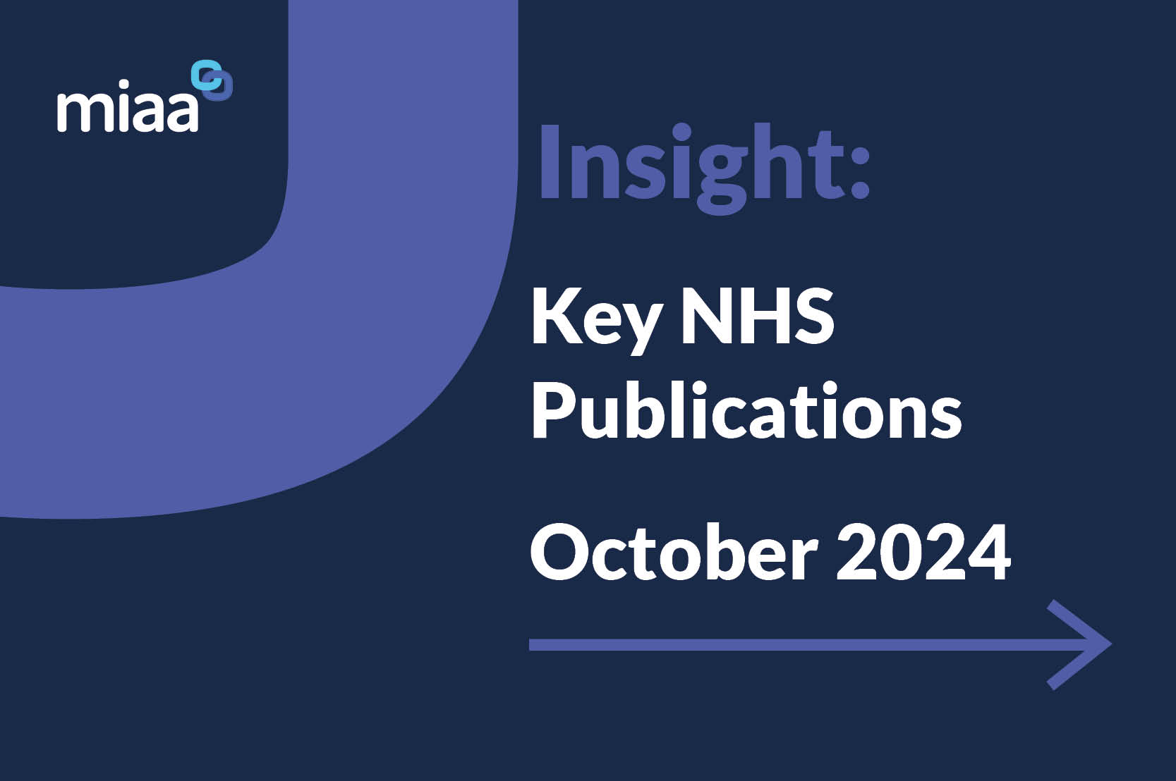 Key NHS Publications - October 2024
