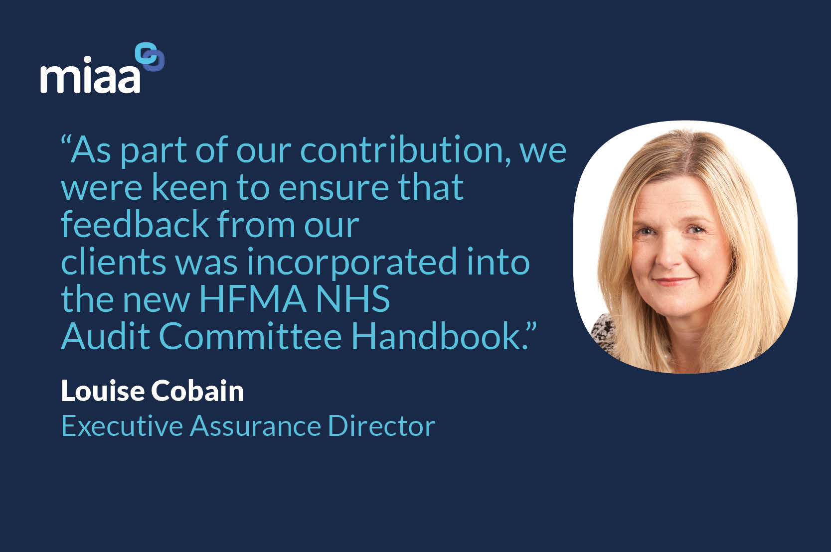 Assurance Director Louise Cobain features on HFMA Podcast