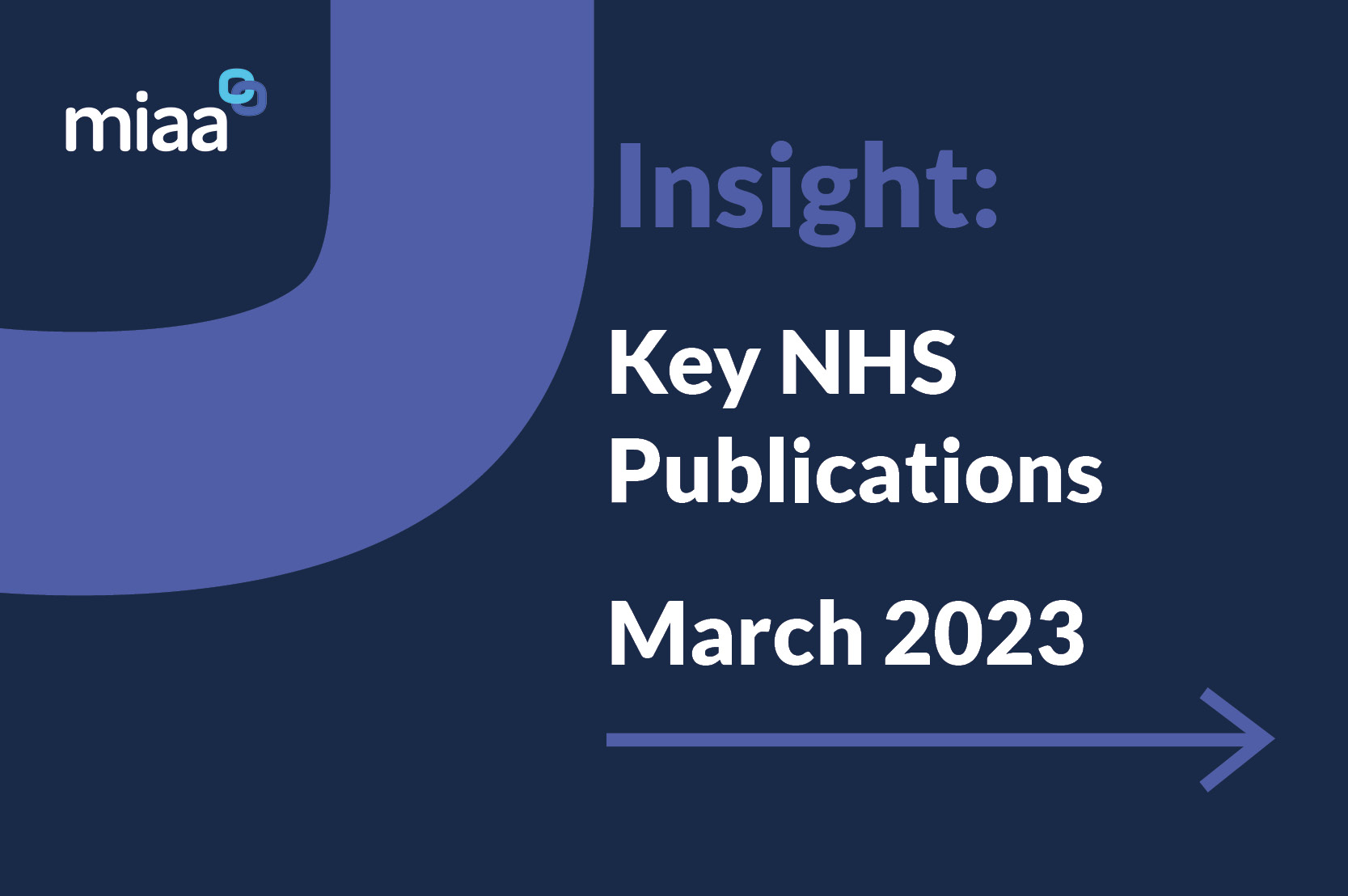 Key NHS Publications – March 2023
