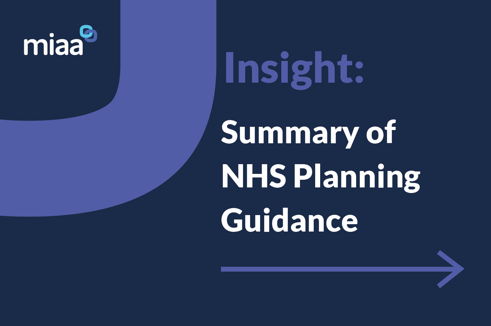 Summary of NHS Planning Guidance