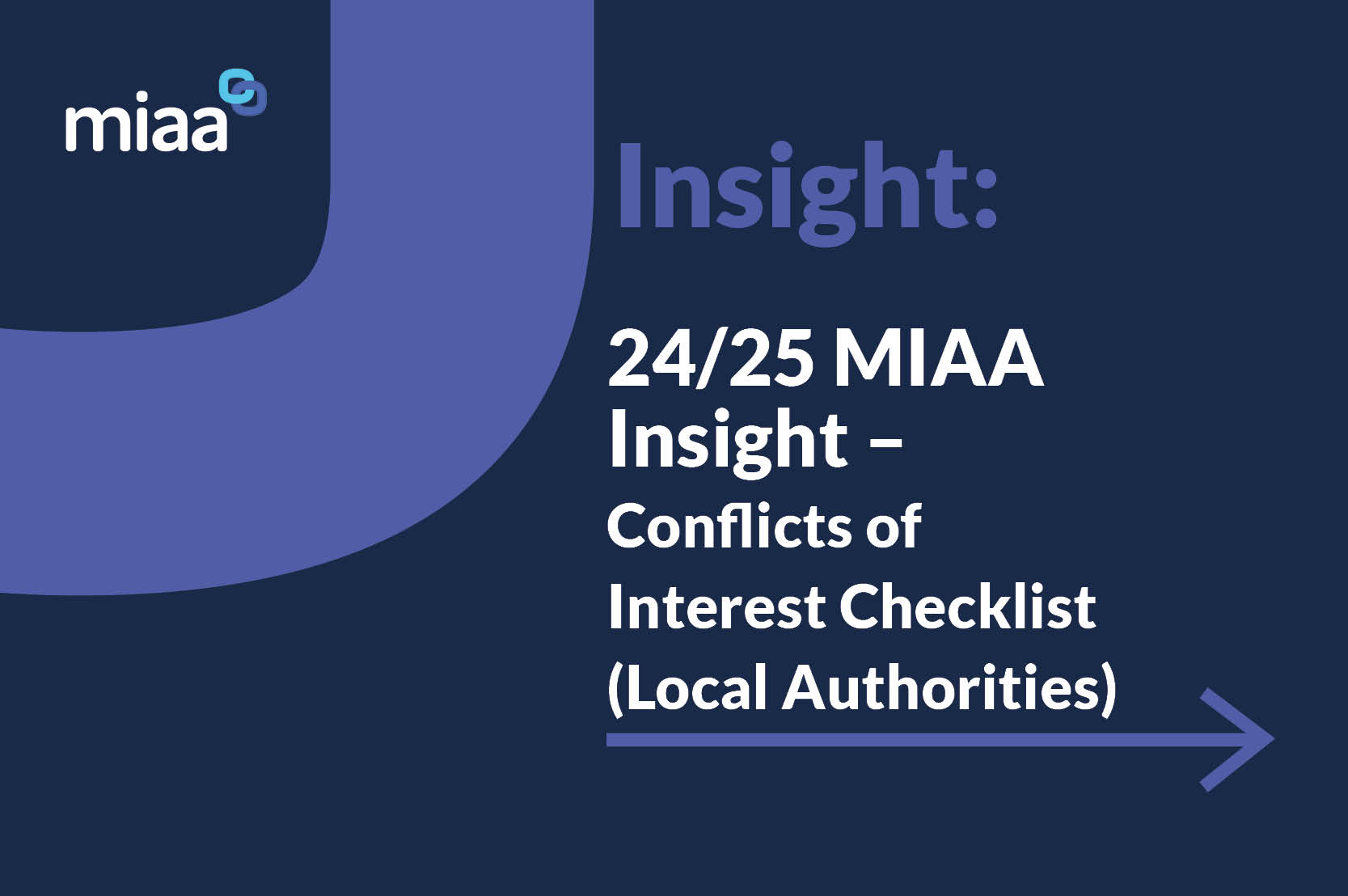 24/25 MIAA Insight – Conflicts of Interest Checklist (Local Authorities)